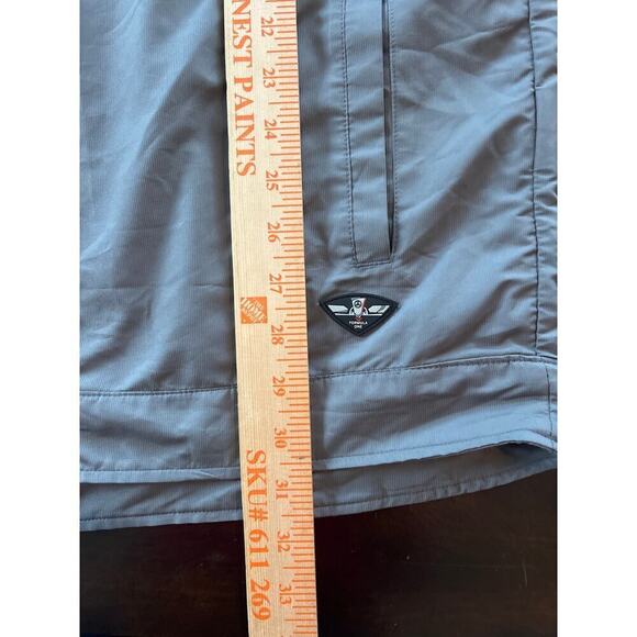 Mercedes Benz Windbreaker Hooded Jacket L Gray Motorsport Formula One Racing - Picture 9 of 10